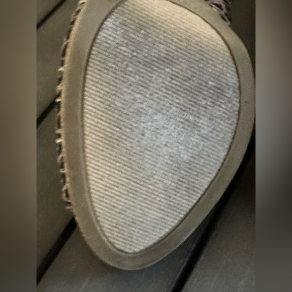 Jones Studio Black Brown Tan Zig Zag Lines  4 inch Wooden High Heels Look Sz 7 - Picture 6 of 15